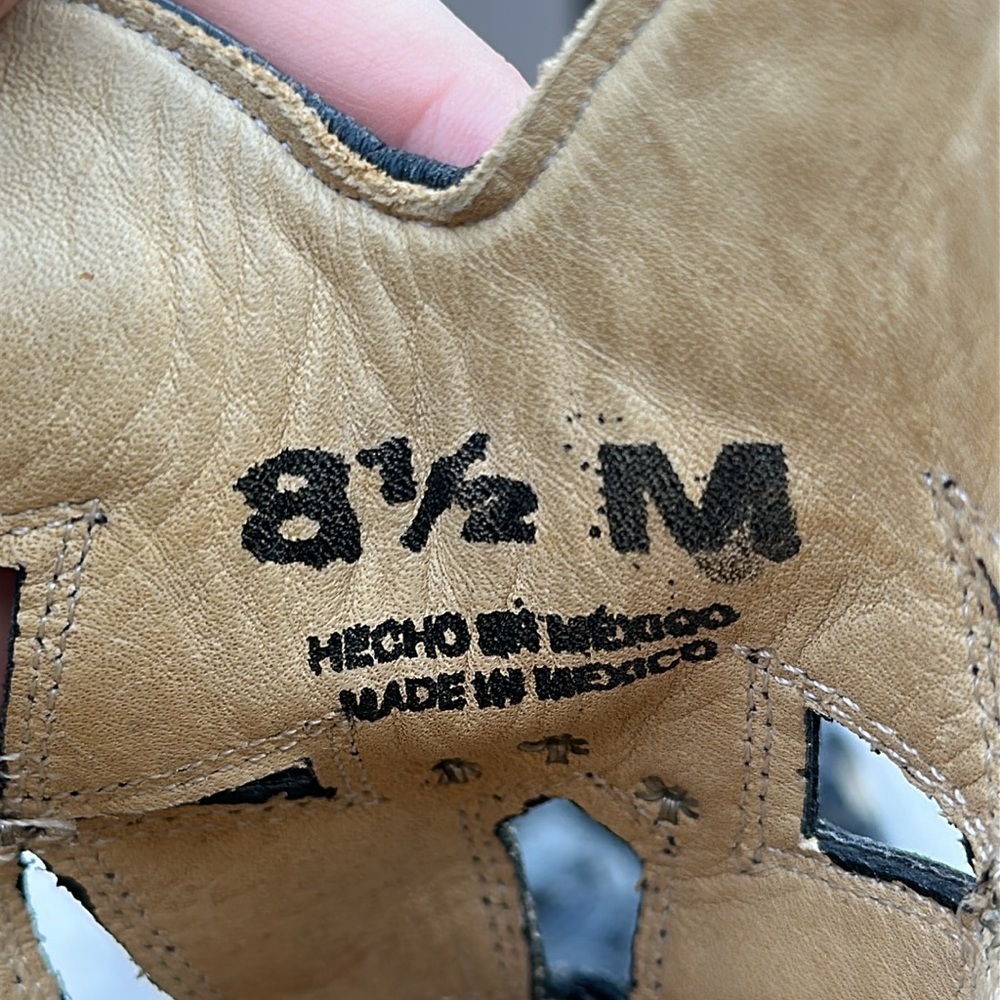 Corral Python Western Snip Toe Boots Cut Out Cros… - image 9